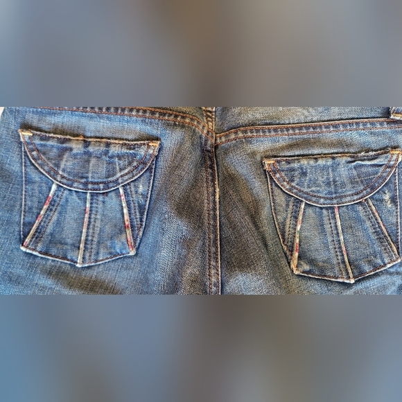 Vintage Polo Ralph Lauren Maddy Torn Jeans Y2K Great Condition Floral Design S27 - Picture 13 of 14